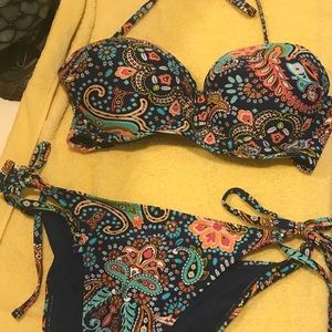 Blue Paisley Bikini